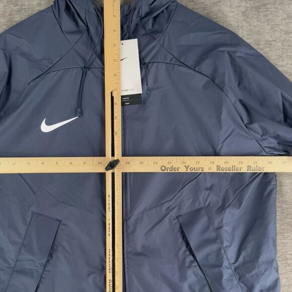 Nike Men Medium Storm-FIT Academy Full-Zip Hooded Jacket Obsidian Blue DJ6301 - Picture 12 of 12